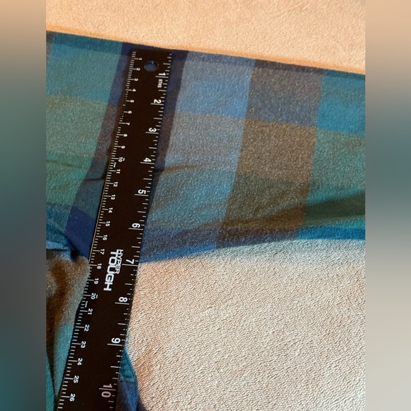 Eddie Bauer Blue Plaid  Cabin Core Flannel Shirt 100% Cotton Oversized PL - Picture 12 of 13